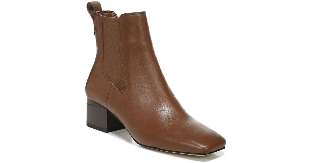 franco waxton block heel bootie