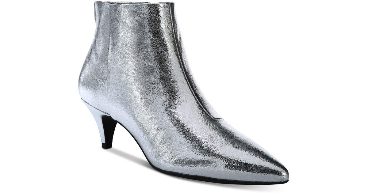 sam edelman silver booties