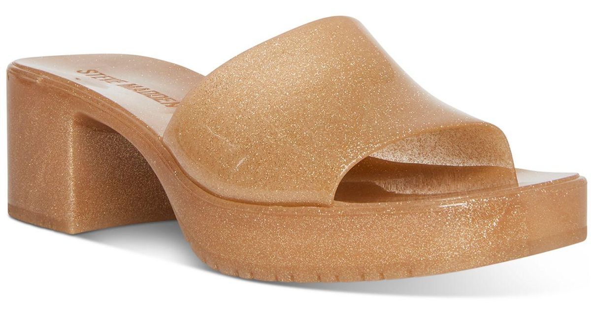 Steve Madden Harlin Jelly Block-heel Sandals - Lyst