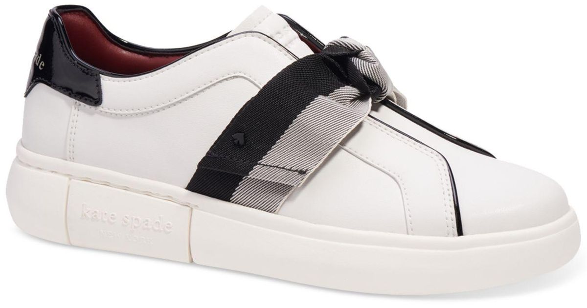 Kate Spade Leather Lexi Sneakers in Black Lyst