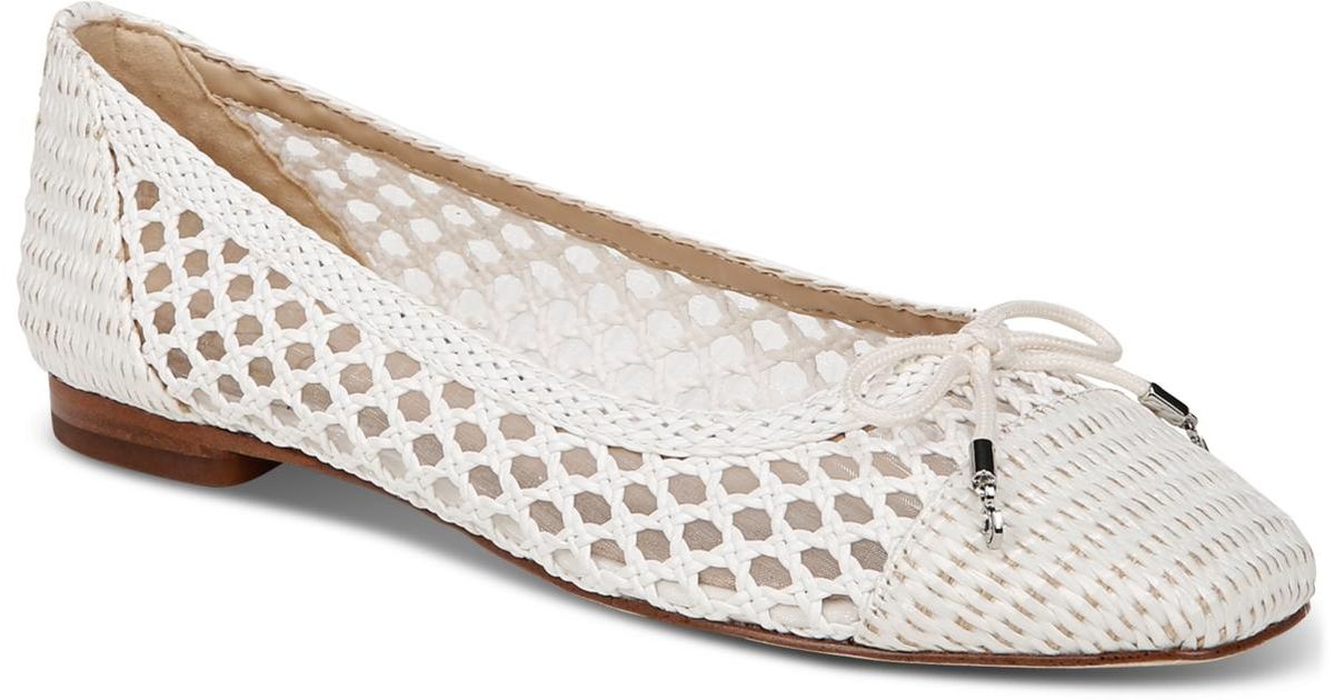 Sam edelman white ballet flats sale