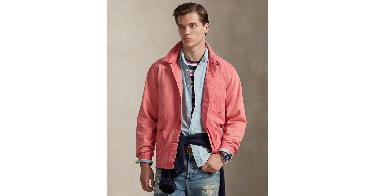 Polo Ralph Lauren Hudson Valley Long-sleeve Shirt in Red for Men | Lyst