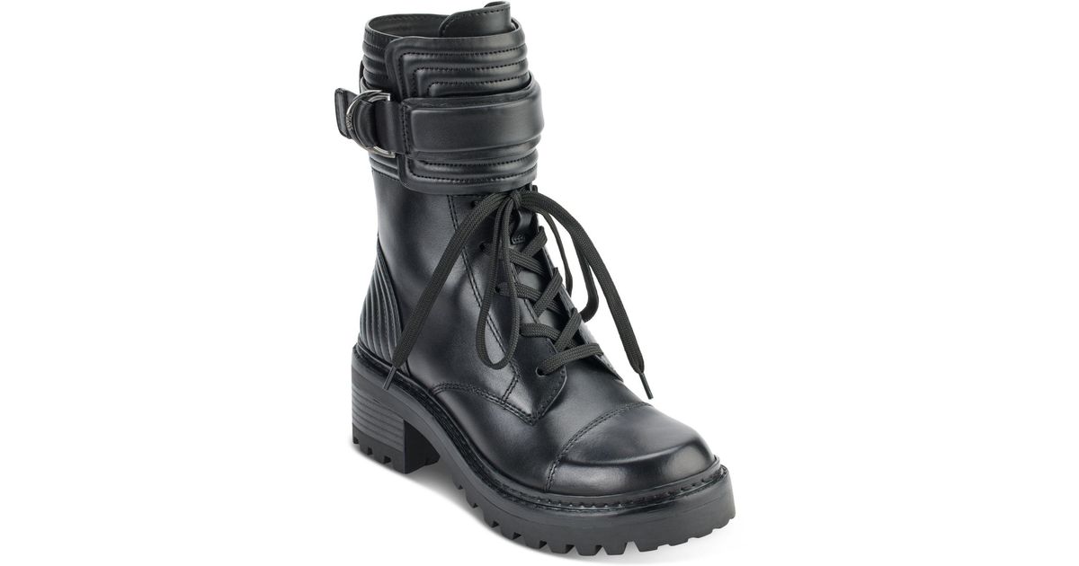 dkny basia combat boot
