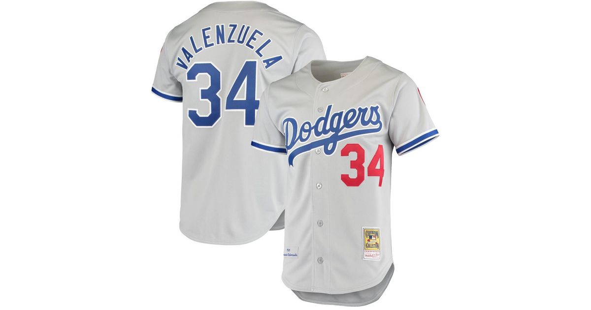 Mitchell & Ness Fernando Valenzuela Los Angeles Dodgers Road 1981