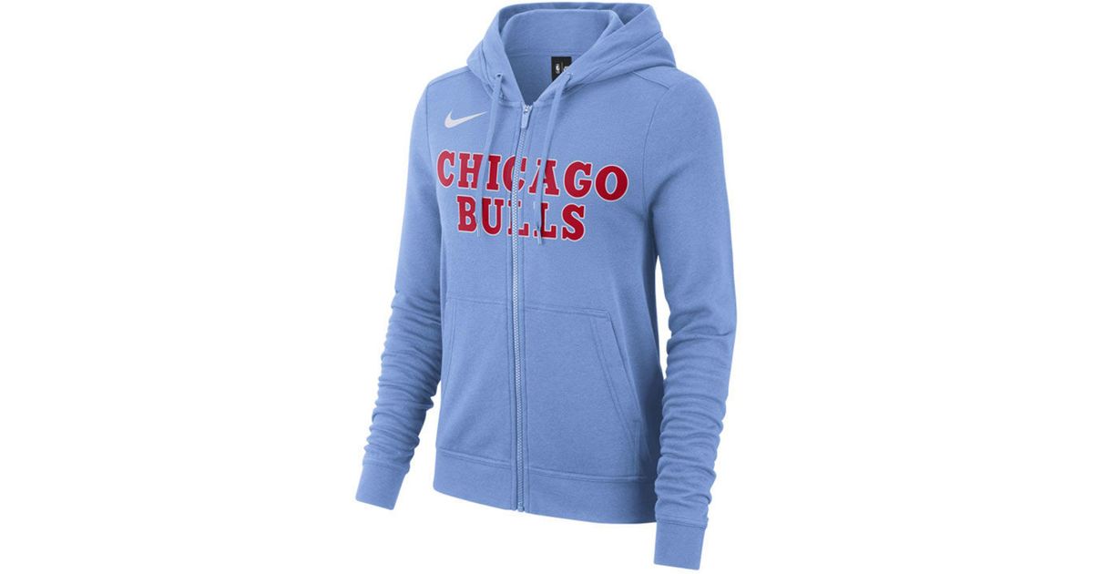 chicago bulls light blue hoodie