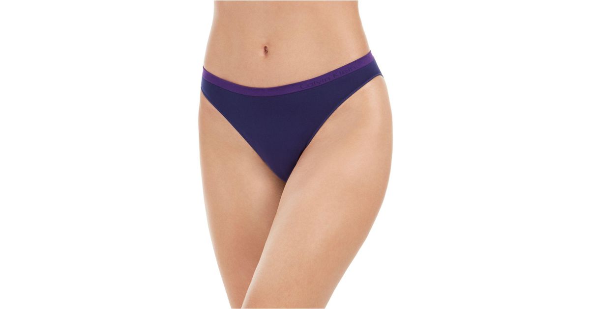 Calvin Klein Synthetic Pure Seamless Bikini Qd3545 in Purple Night (Purple)  - Lyst