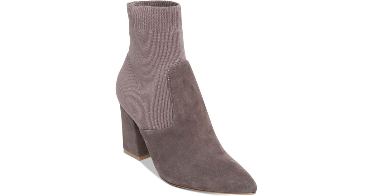 grey suede sock boots
