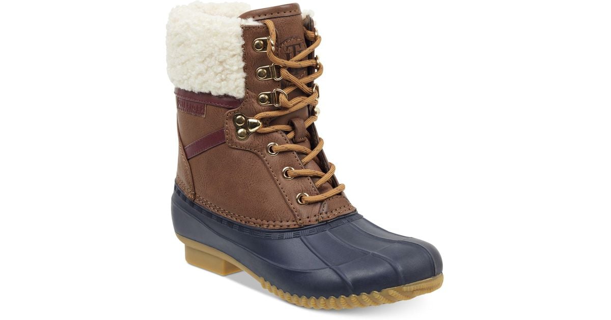 tommy hilfiger rian lace up boots