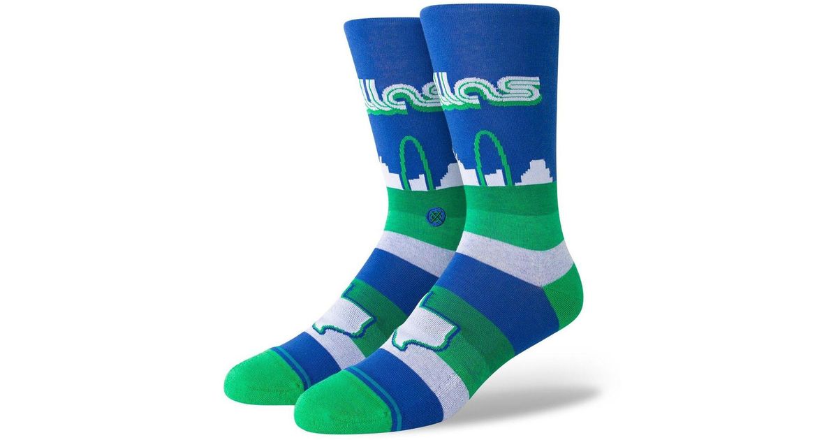 Stance Dallas Mavericks 2022/23 City Edition Crew Socks in Blue for Men