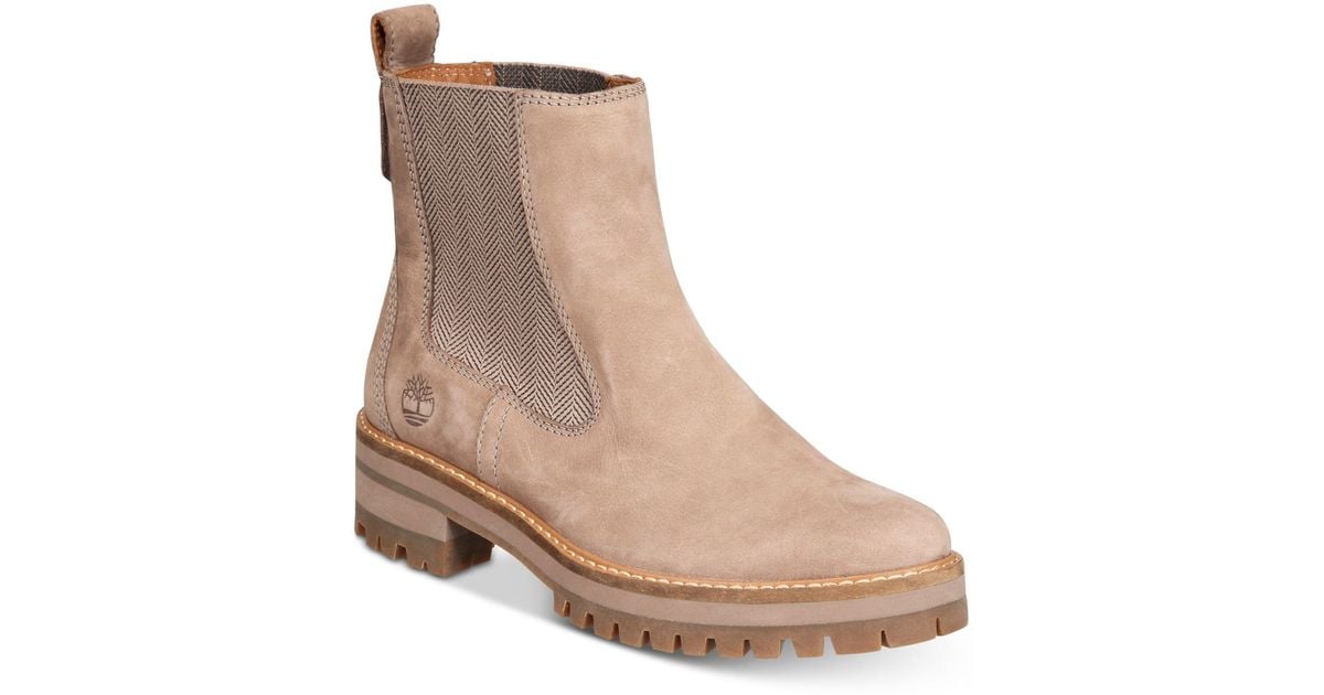 timberland women's courmayeur valley chelsea boots grey
