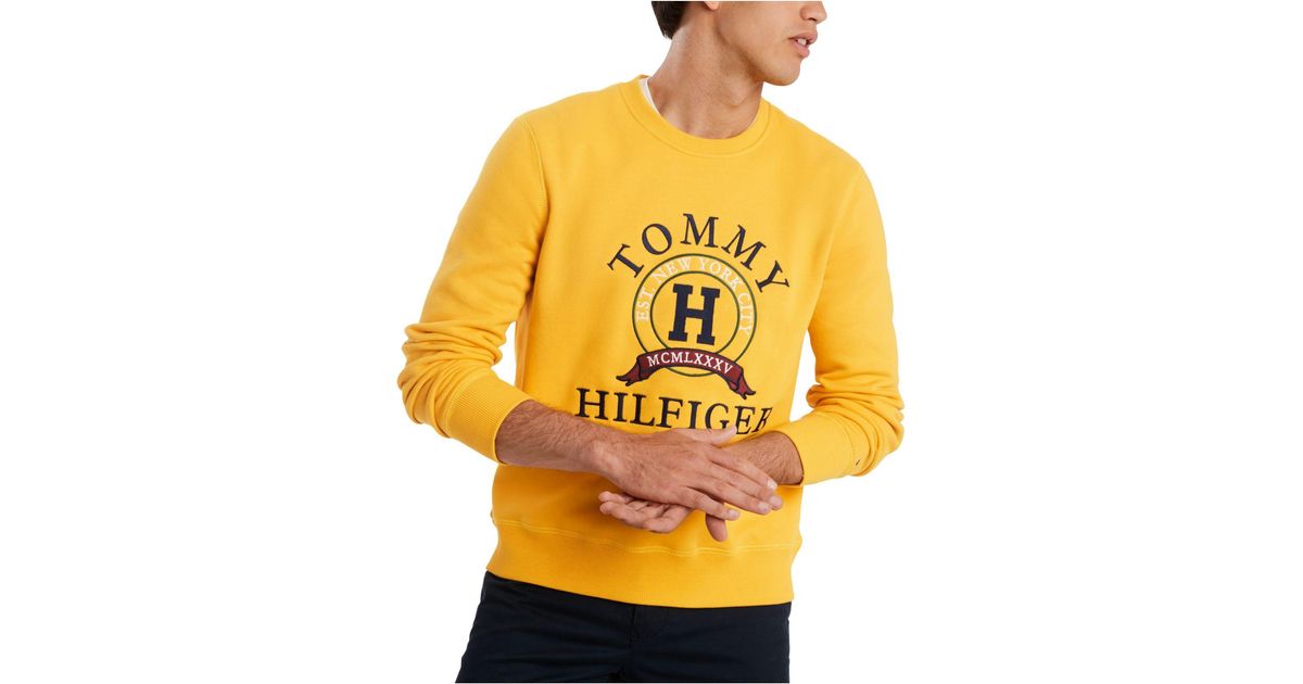 tommy yellow sweatshirt