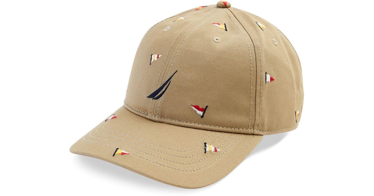 Nautica J-class Embroidered Cap in Natural for Men | Lyst
