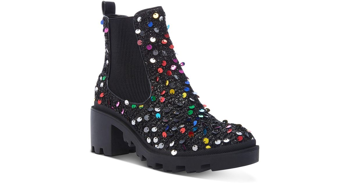 betsey johnson women's rowann block heel booties