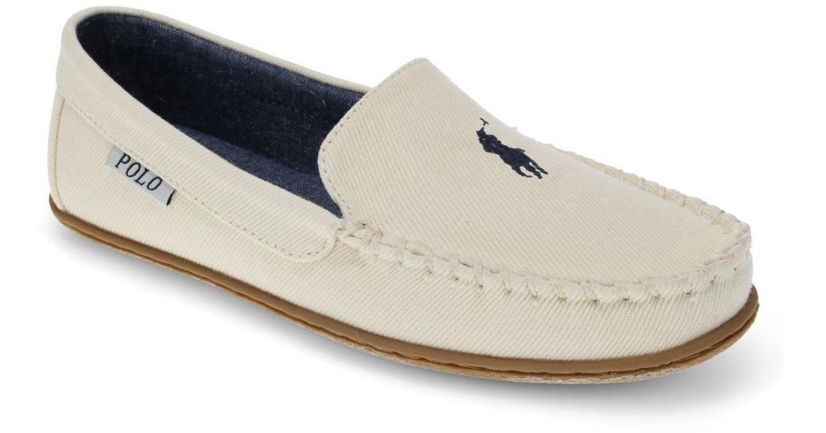 polo moccasin slippers