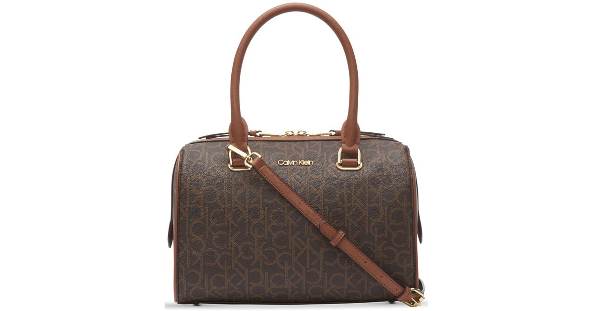 calvin klein mercy signature satchel