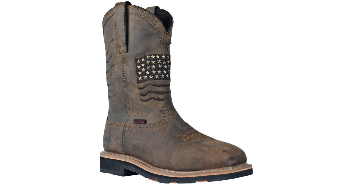Hoss Boot Company Rushmore Composite Toe Work Boot in Brown | Lyst