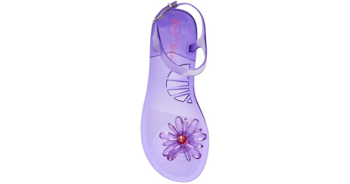 Betsey Johnson Tabby Sandal in Purple | Lyst