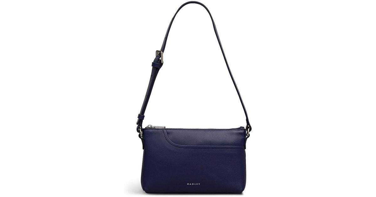 Radley Pockets Mini Zip Top Shoulder Bag in Blue | Lyst