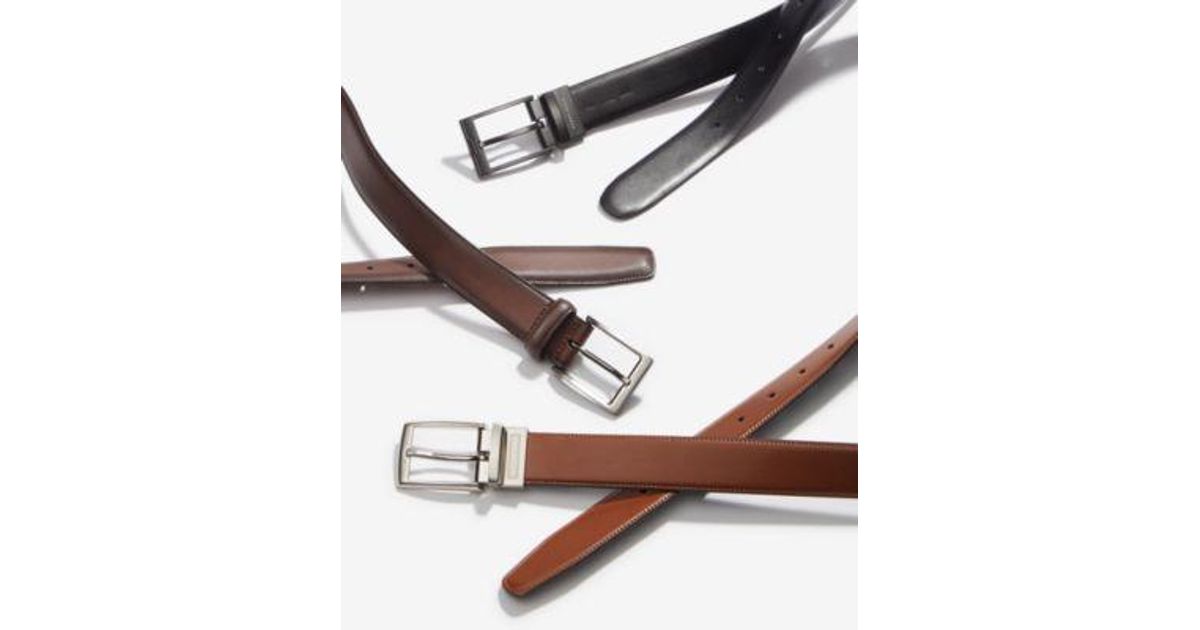 Perry Ellis Portfolio Perry Ellis Leather Dress Belts Collection in