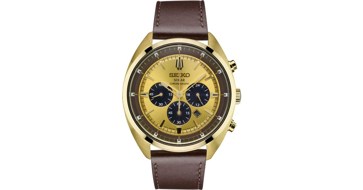 seiko recraft men's solar chronograph