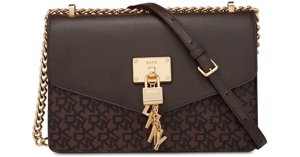 Dkny elissa signature shoulder bag Clearance