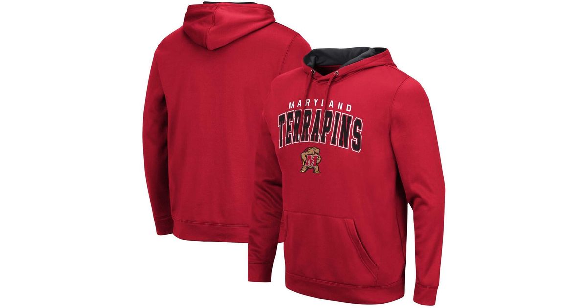 Colosseum Athletics Maryland Terrapins Resistance Pullover Hoodie in ...