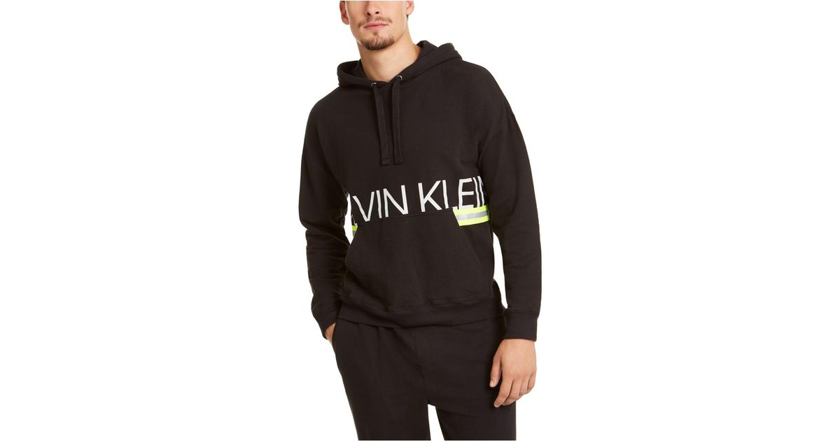 calvin klein neon hoodie