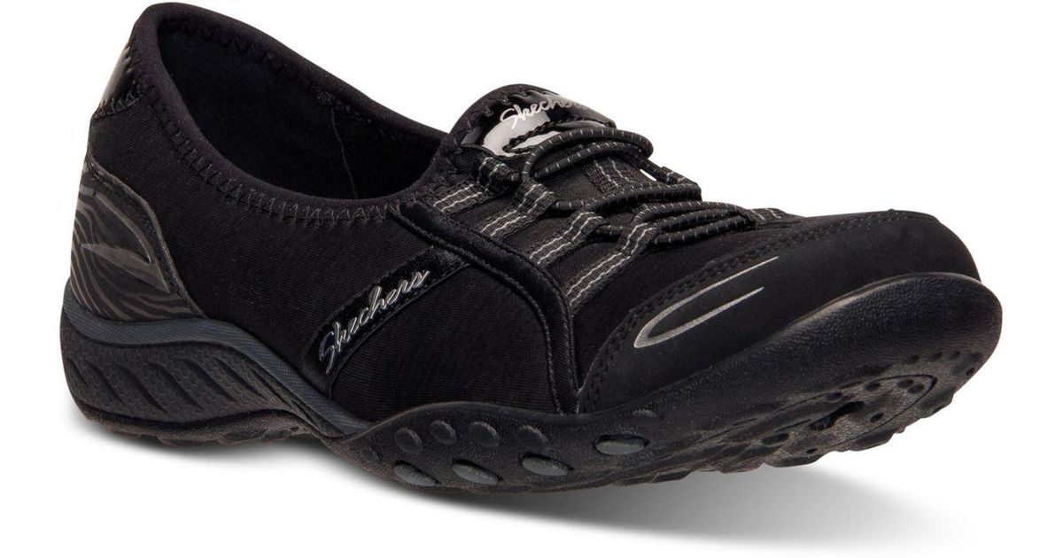 Skechers Leather Women's Relaxed Fit: Breathe Easy - Good Life Memory Foam Casual Sneakers From 