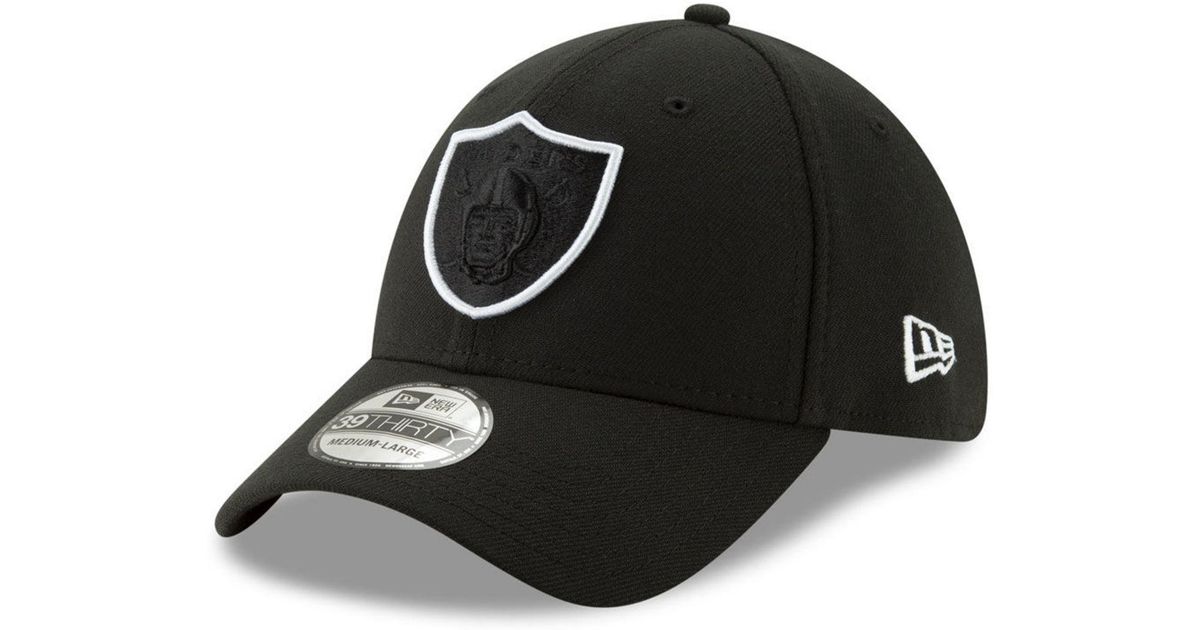 Ktz Black Oakland Raiders Logo Elements Collection 39thirty Cap