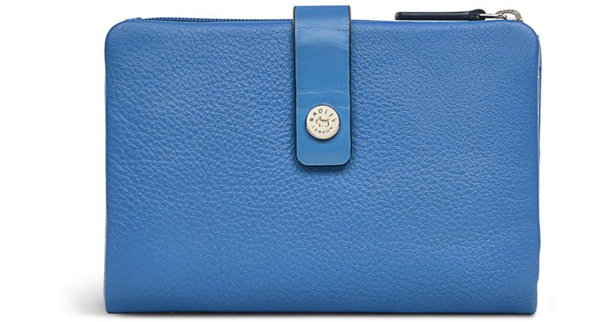 Radley Leather Larkswood Mini Bifold Wallet in Blue - Lyst