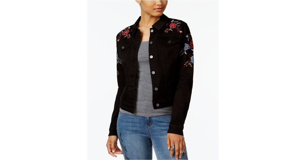 Earl Jean Embroidered Denim Jacket 
