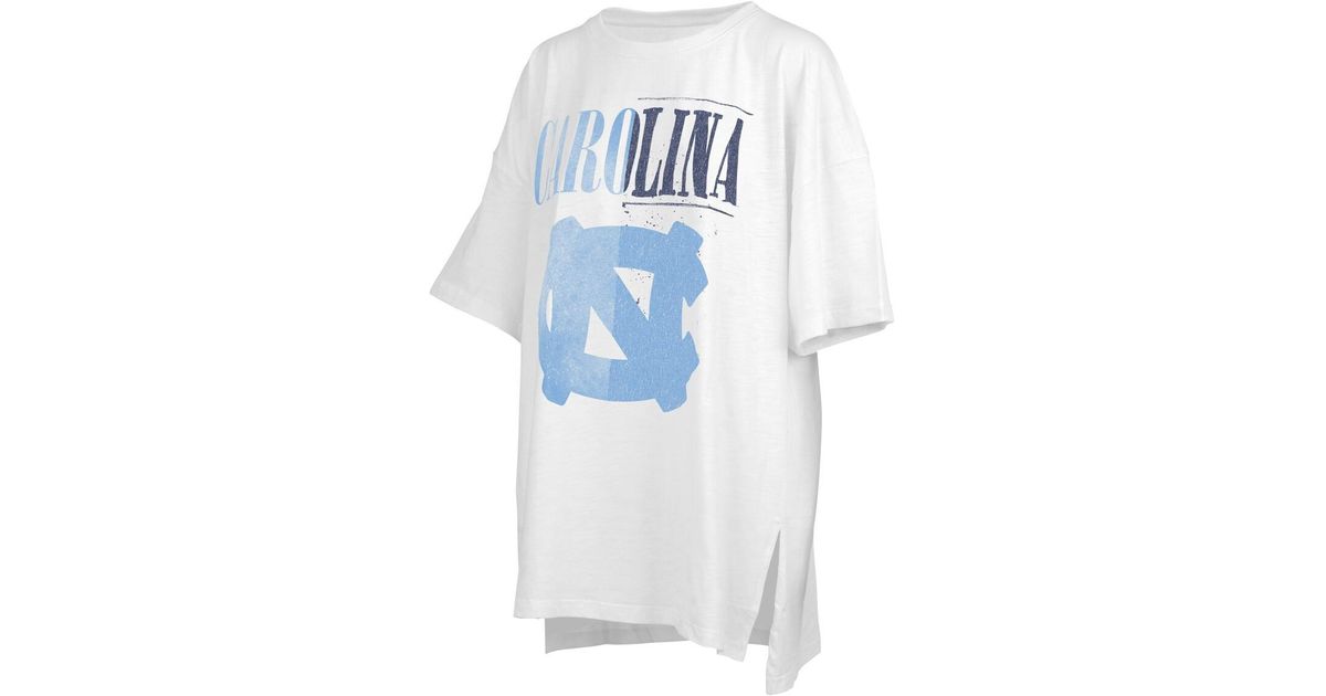 Carolina Tar Heels Vintage Oversize T-Shirt Split UNC Logo Design