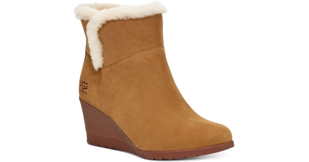 ugg women's devorah waterproof wedge booties