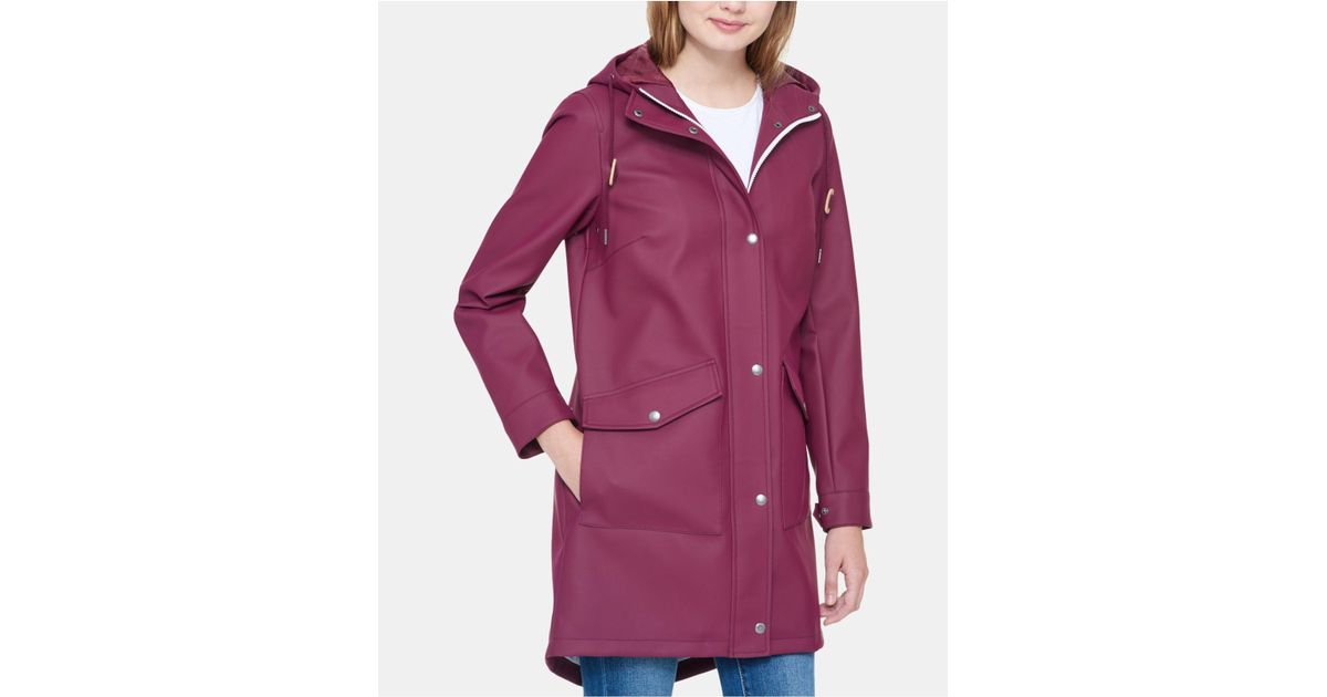 levi's hooded front zip raincoat