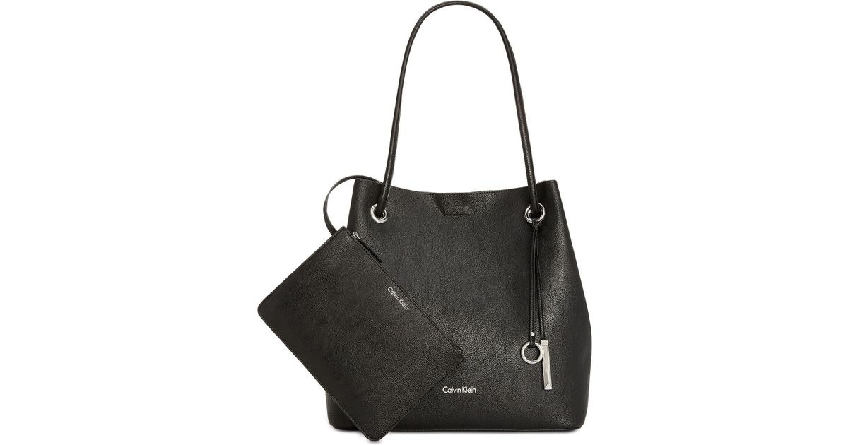 calvin klein gabrianna small tote