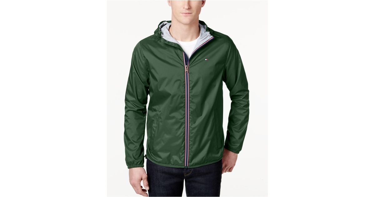 tommy hilfiger hooded windbreaker