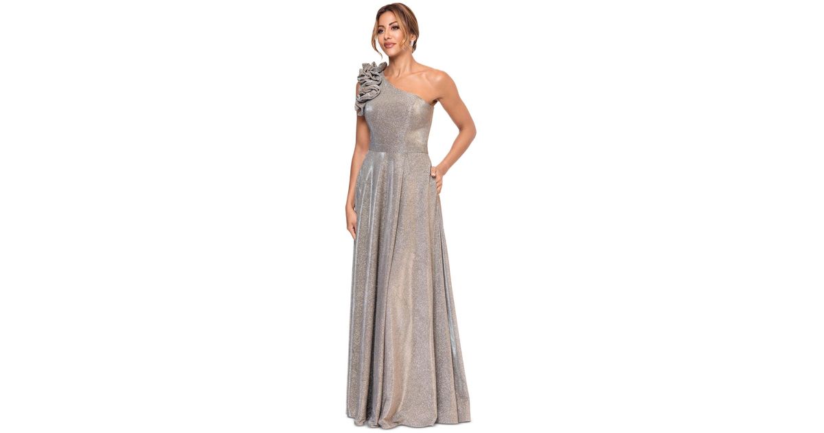 Solace Layered Glitter Ball Gown main image 1