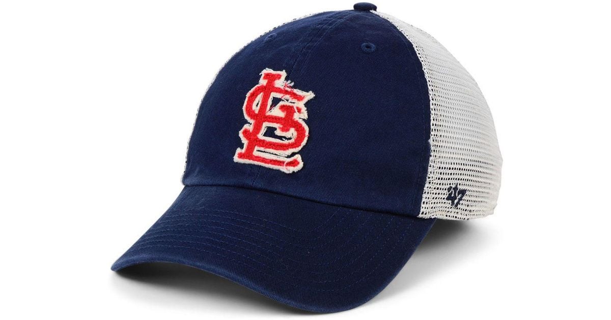47 Brand St. Louis Cardinals Stamper Mesh Closer Cap in Blue for Men