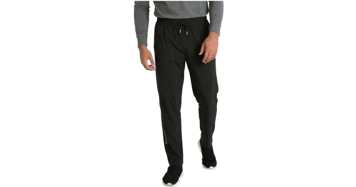 Level 7 Zipper Cool Tech Pocket Stretch Workout Pants in Black for Men ...