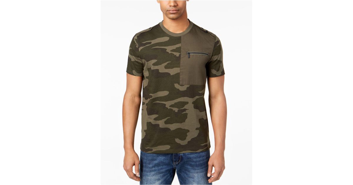 Sean John Cotton Zip-pocket Flight T 