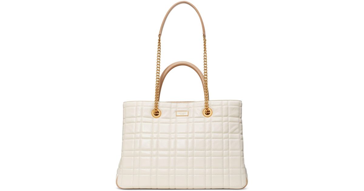 Kate Spade Evelyn Quilted Leather Medium Convertible Shopper Bag in