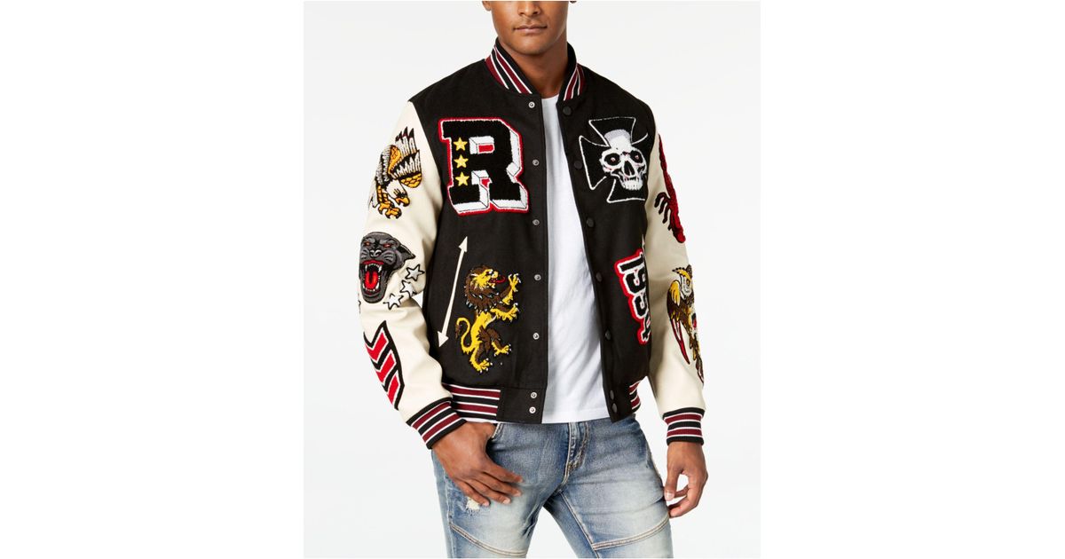 Reason Street Veteran Varsity Jacket in 