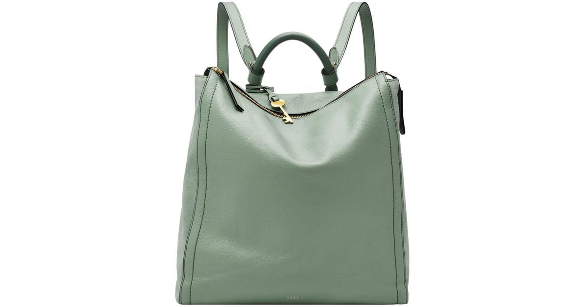 Fossil Parker Eco Leather Backpack in Sage (Green) Lyst