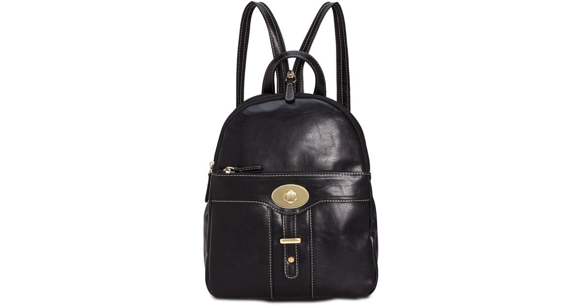 Giani Bernini Turn-Lock Glazed Backpack