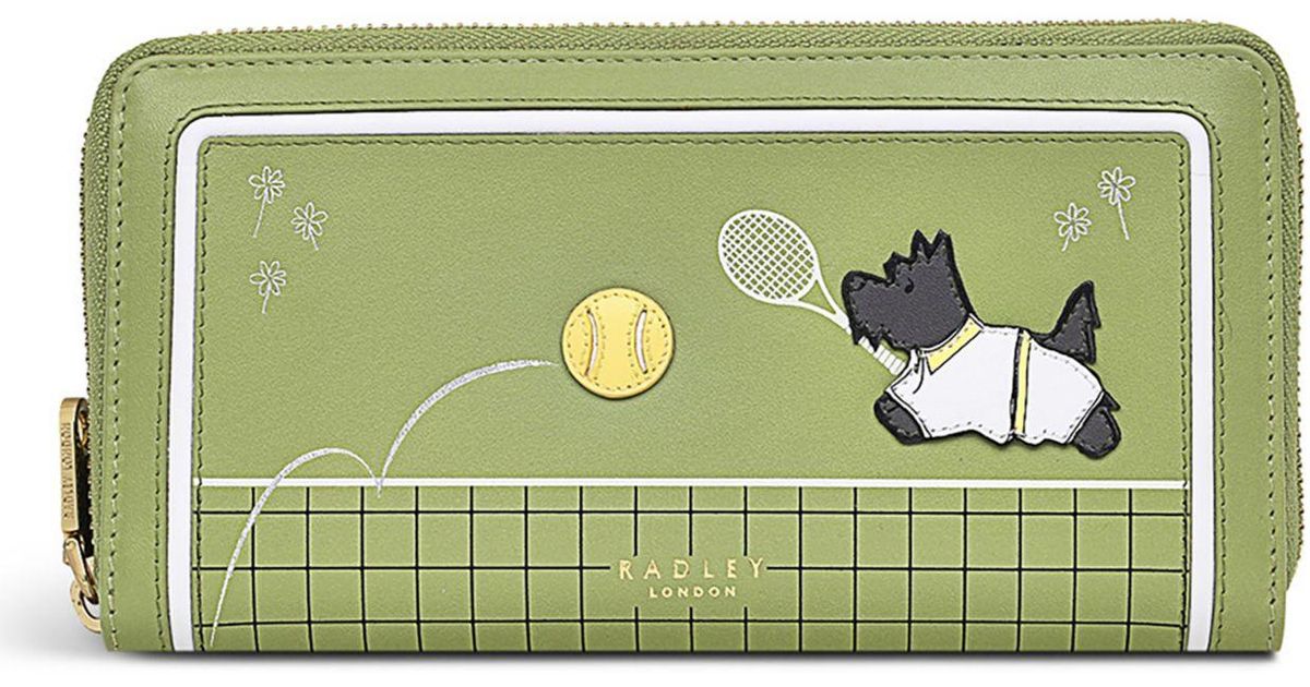 Radley Radley Tennis 23 Mini Zip Around Wallet in Green Lyst