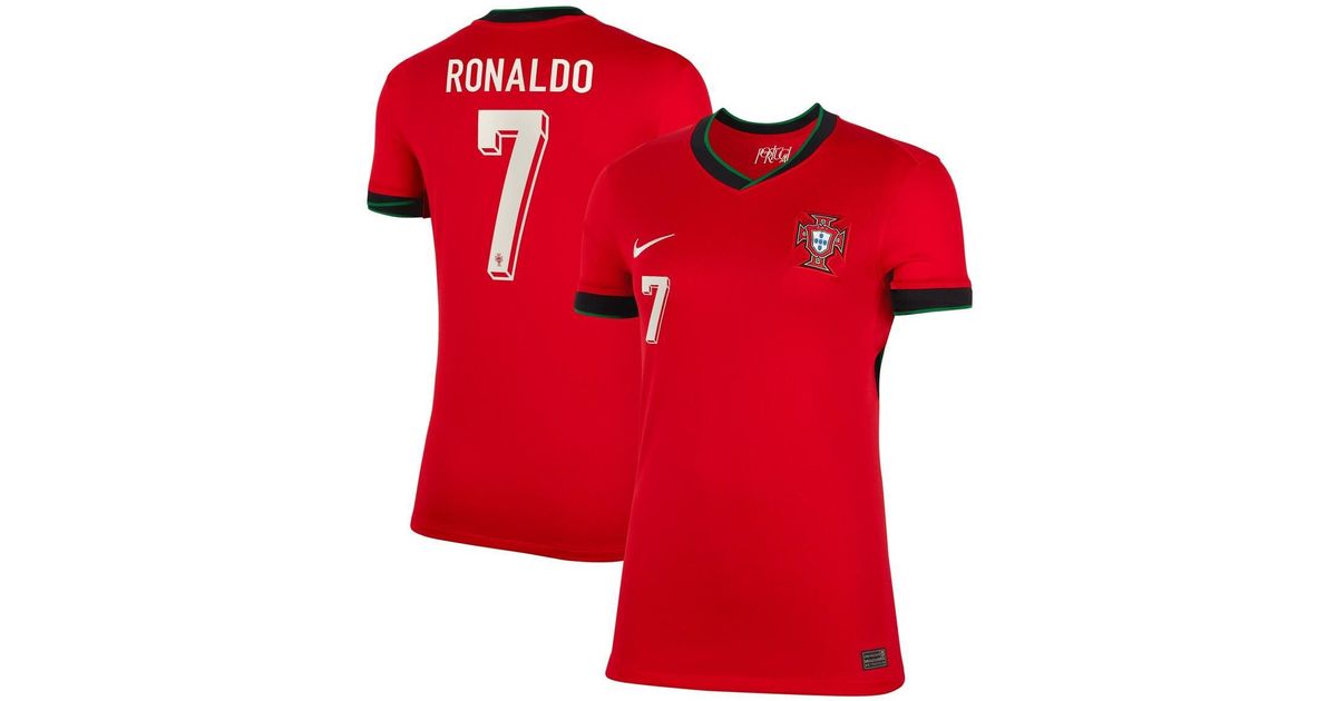 Nike Cristiano Ronaldo Portugal National Team 2024 Home Replica Jersey
