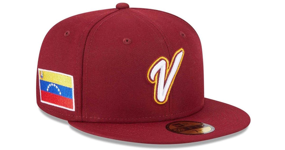 KTZ Red Venezuela Baseball 2023 World Baseball Classic 59fifty Fitted
