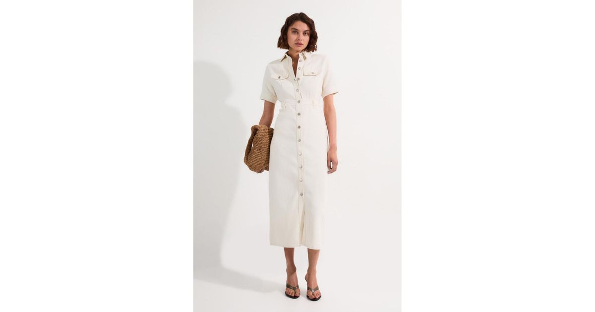 white christmas dresses Maggie Denim Dress