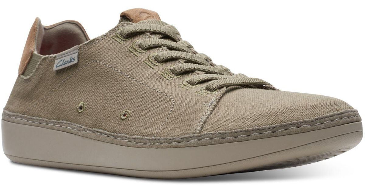 clarks canvas slip ons