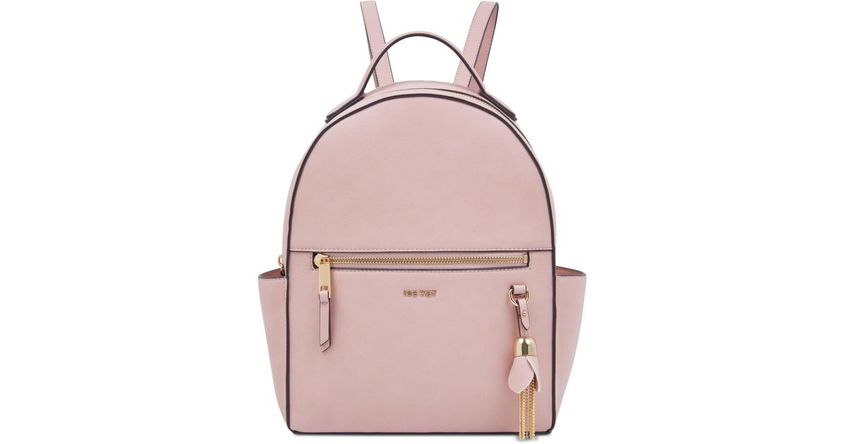 pastel pink mini backpack